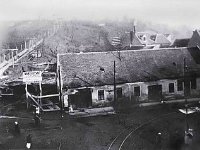 Schlosserove stube 1920. godine. Prizemna kuća u Vlaškoj 53. Lokacija buduće palače Slavenske banke